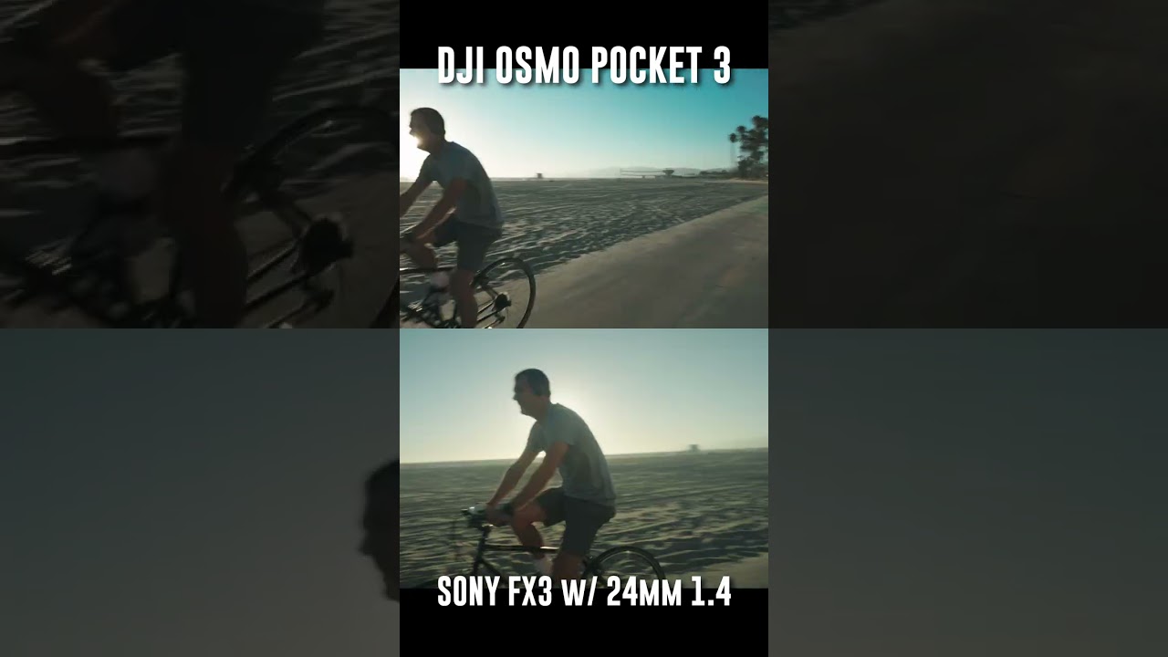 DJI Osmo Pocket 3 vs Sony Fx3 🔥 | #cinematography #camera #sonyfx3 #djiosmopocket3
