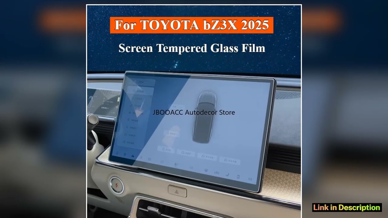 For TOYOTA bZ3X 2025 CAR LCD Touch Screen Navigation GPS Protection Dashboard Screen Tempered Glass