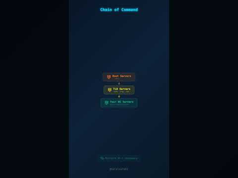 Who's in CHARGE of your domain? 🏛️  NS Records Explained #coding #dns #shorts