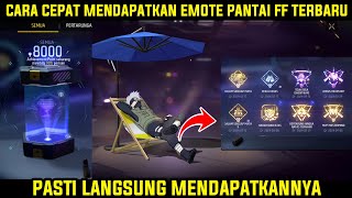 cara cepat mendapatkan emote duduk pantai freefire gratis#freefire