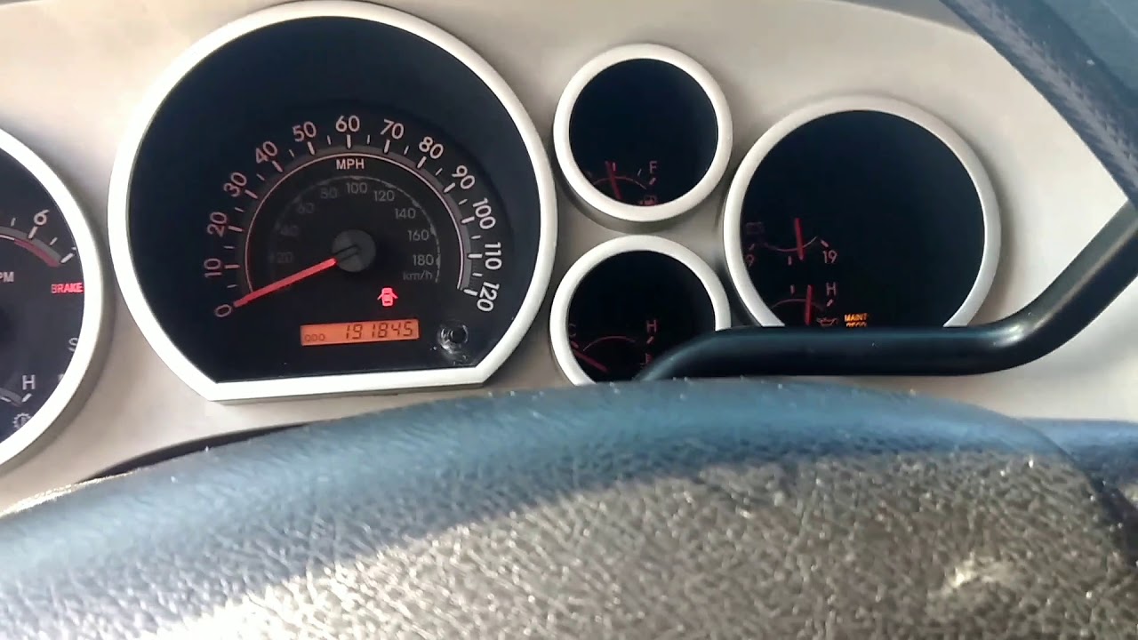 Toyota tundra 2008 oil reset - YouTube