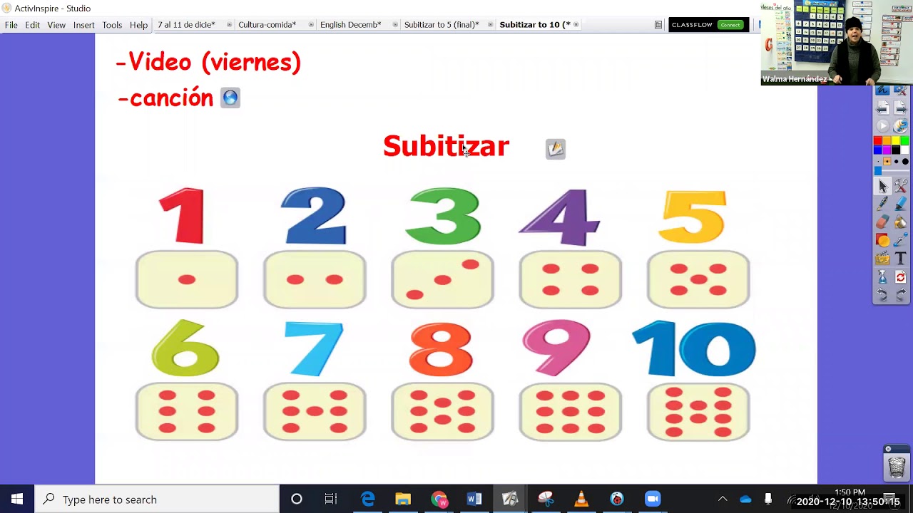(18-dic) Matemáticas: Subitizar hasta 10