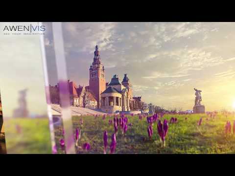 3D Architectural Animations CGI. Hanza Tower, skyscraper presentation