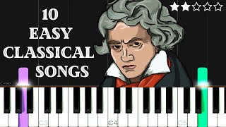 10 Easy Classical Songs for Beginners | EASY Piano Tutorial screenshot 1