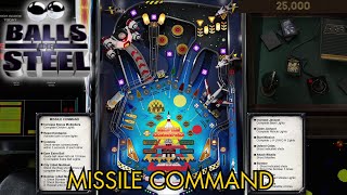 Balls of Steel Pinball : Missile Command | Gameplay