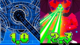 Bossfight in ALL GD UPDATES (1.0 — 2.3)