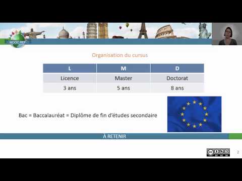 [MOOC REF] Semaine 3 : l'organisation des cursus