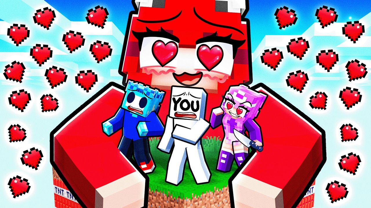 YOU are TRAPPED on A YANDERE ONLY One Chunk