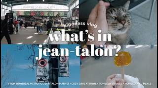 a trip to jean talon market ⚜️ montreal metro, food, maple taffy 🍁 cozy days at home 🐈 life w cats