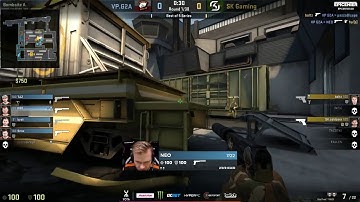 NEO taps down four in the first pistol round Train. SK vs Virtus.pro. EPICENTER 2017.