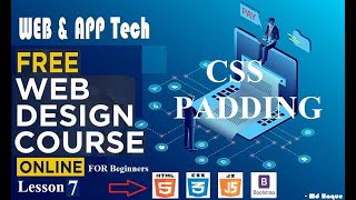 free online web designing course for beginner lesson 7 CSS padding