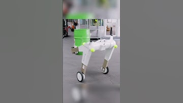 This robot is self-balancing and carries 1000kg
