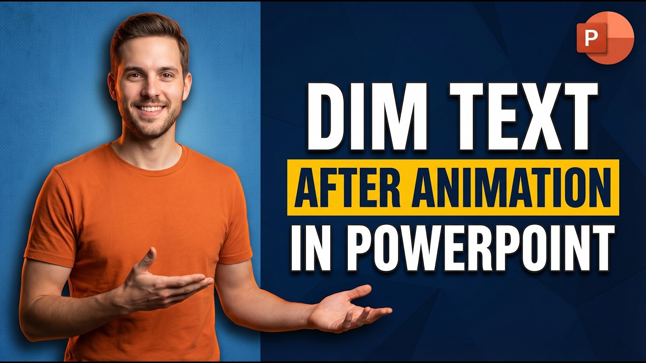 How To Dim Text After Animation In PowerPoint (Easy Guide) - YouTube