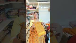 Maheshwari silk mango yellow colour👌block print✨₹2750/-☎️order fast