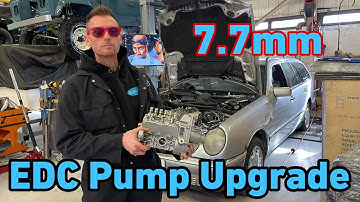 7.7mm EDC pump fitment to a STOCK W210 E300td DYNO results