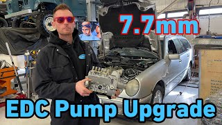 7.7mm EDC pump fitment to a STOCK W210 E300td DYNO results