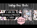 Labubu Inspired Nightmare Before Christmas 3D Halloween Folio Card #papercrafting #junkjournaling