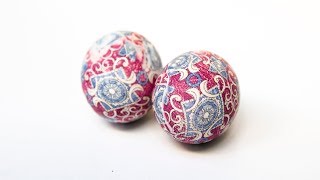 DIY - How to Dye Easter Eggs with Silk - Tie dye