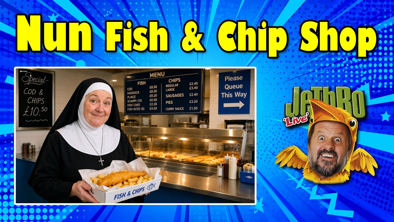 Jethro ~ Nun Fish & Chip Shop 🤣 Don't Miss This ‼️ Hilarious 😆