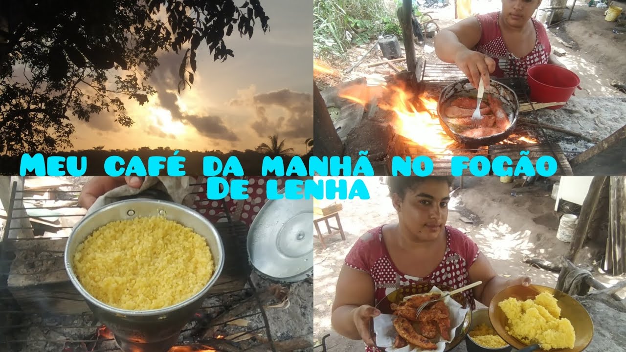 Hoje fiz meu café da manhã no fogão de lenha 😋🥰