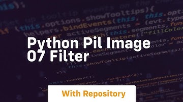 Python pil image 07 filter