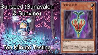 SUNSEED [and Sunavalon, and Sunvine...] - Ten Minute Testing 10/29/20