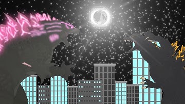 godzilla final wars vs evolved godzilla I stick nodes animation I