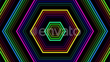 Colorful Neon - VJ Loop Pack (4in1)