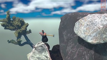 I put spongebob music over a noob playing Getting Over It