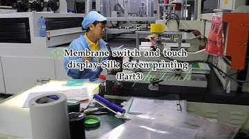 Membrane switch andtouch display Silk screen printing Part3#membraneswitch #membrane #manufacturing