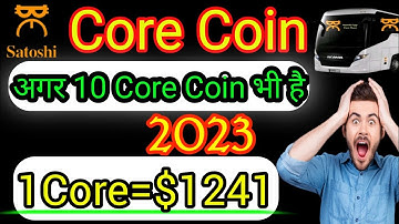 Core Coin New Update || Core Coin Price Prediction || Core Coin Mainnet Launch || Satoshi New Update