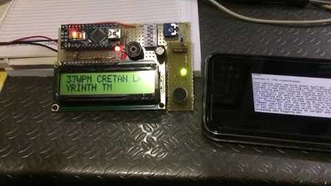 Cw decoder con arduino nano by IT9JGX & IT9FZX