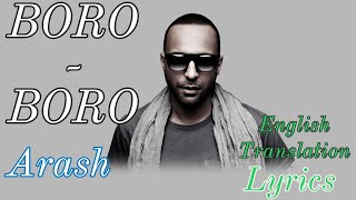 Arash - Boro Boro (lyrics  English translation) #arash Resimi