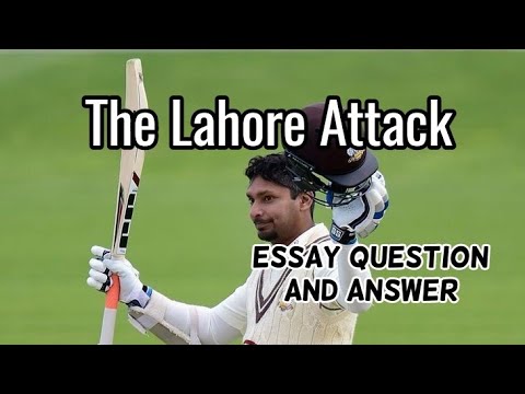 lahore attack essay type questions and answers