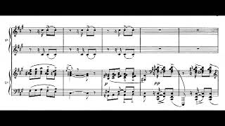 Maurice Ravel - Rapsodie Espagnole for Two Pianos (1907-08) [Score-Video]
