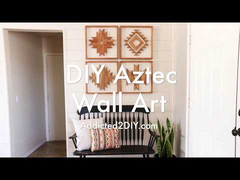 How To Make Diy Wooden Aztec Wall Art You