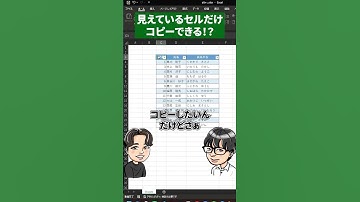 見えているセルだけコピーできる！？
