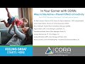 In Your Corner with CORA: Ways to Stay Active and Prevent Inactivity (Part 3 of 4)