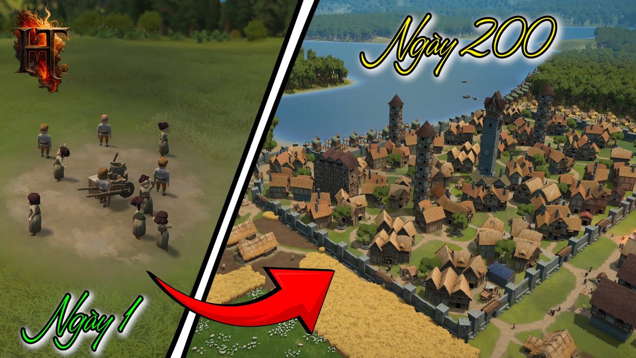 Trọn Bộ Hành Trình Sinh Tồn Siêu Khó Trong Foundation | Xây Dựng Vương Quốc Trung Cổ Từ Con Số 0