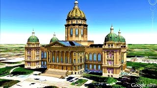 HISTORICAL PLACES OF IOWA STATE,U S A  IN GOOGLE EARTH