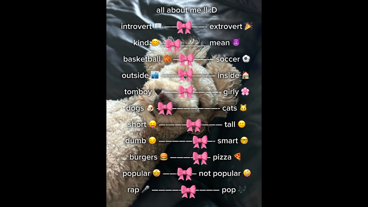 all about me !! :) 🎀