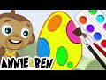 Let's PAINT A Giant Egg | Fun Cute Learning For Children By Annie & Ben