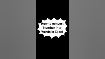 How To Convert Number Into Words In Excel | #shorts #shortsvideo #shortsfeed