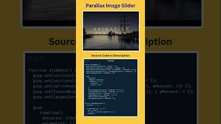 🔥 Image Slider Animation Using HTML, CSS &amp; JavaScript #coding