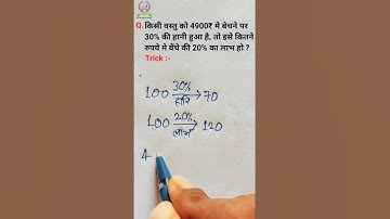 Profit and loss | लाभ और हानि | profit and loss trick | labh hani maths in hindi