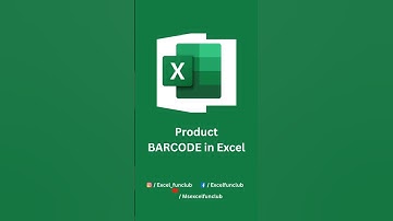 Create Barcodes in Excel in 30 Seconds! (Free No-Addins Method) 🚀 #Shorts