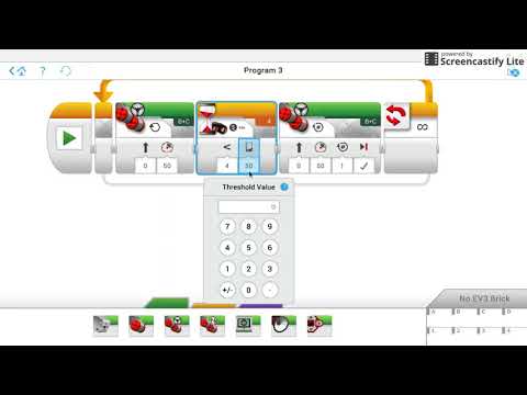 Creating looping functions in the Lego Mindstorms EV3 programming application for Chromebooks