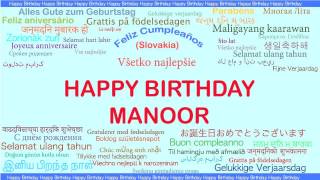 Manoor   Languages Idiomas - Happy Birthday