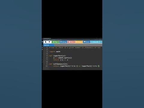 Python Program for How to check if a given number is Fibonacci number ...
