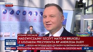 Prezydent Sytuacja Na Ukrainie Pokazuje, Że To Istotne, Aby Nato Było Silne I Zjednoczone